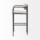 preview thumbnail 25 of 33, Parker Brown Faux-Leather Seat with Gold Metal Frame Bar Stool
