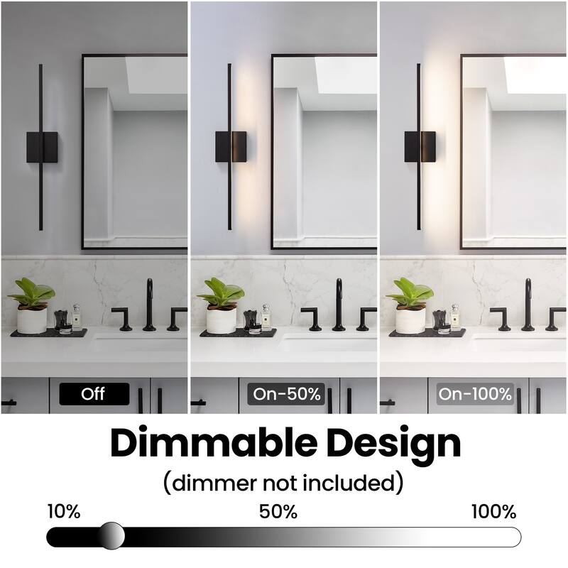 Modern Vanity Lighting Fixtures 24/30/39 inch Bathroom Vanity Lights Over Mirror Wall Sconce for Bathroom