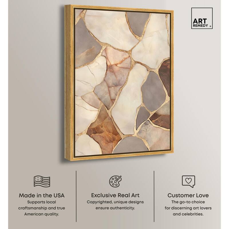 Textured Earthy Tones III Canvas by Art Remedy