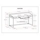 Thumbnail 35, WYNDENHALL Brinkley SOLID ACACIA WOOD Modern Industrial 60 inch Wide Writing Office Desk. Changes active main hero.