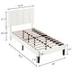 preview thumbnail 17 of 70, Kids Bed Frame, Height Adjustable Upholstered Bed, Twin Size Bed Set of 2
