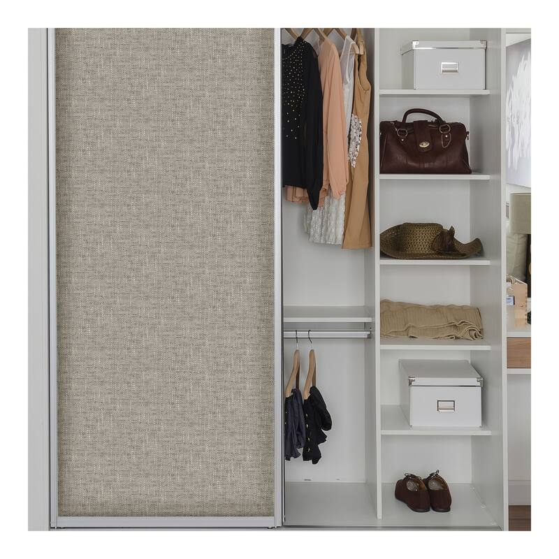 NuWallpaper Grey Poplin Texture Peel & Stick Wallpaper - 216in x 20.5in x 0.025in