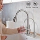 preview thumbnail 20 of 27, WOWOW Single Handle Pull Down Kitchen Faucet with Water Filter Faucet