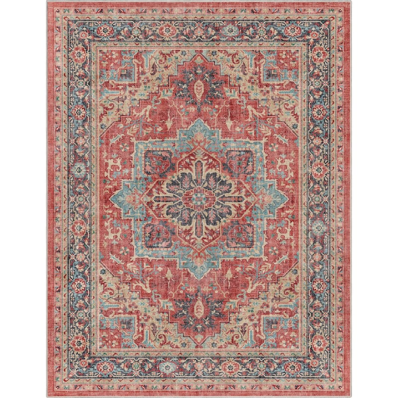 Well Woven Apollo Tirana Medallion Flat-Weave Area Rug