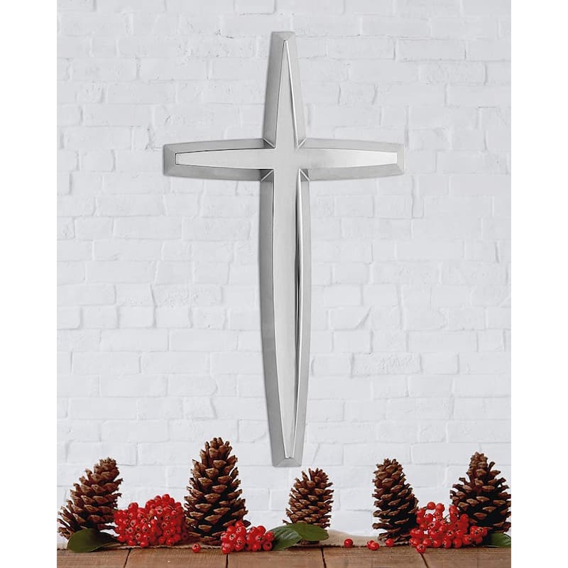 Nambe Wall Cross - 9”H x 5” W