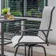 preview thumbnail 3 of 8, Nuu Garden Black 3-Piece Patio Bar Set, Swivel Design