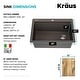 preview thumbnail 106 of 146, KRAUS Bellucci Workstation Topmount Drop-in Granite Kitchen Sink