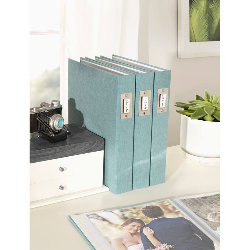 DesignOvation Cydney Set of 4 Fabric Photo Albums