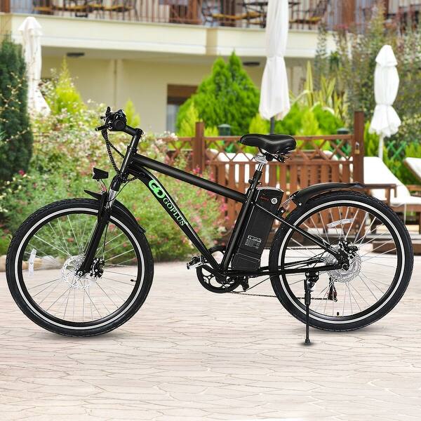Shop Goplus 26 250w 36v Electric Mountain Bicycle Variable Speed Lithium Battery Cup Holder Overstock 18739748