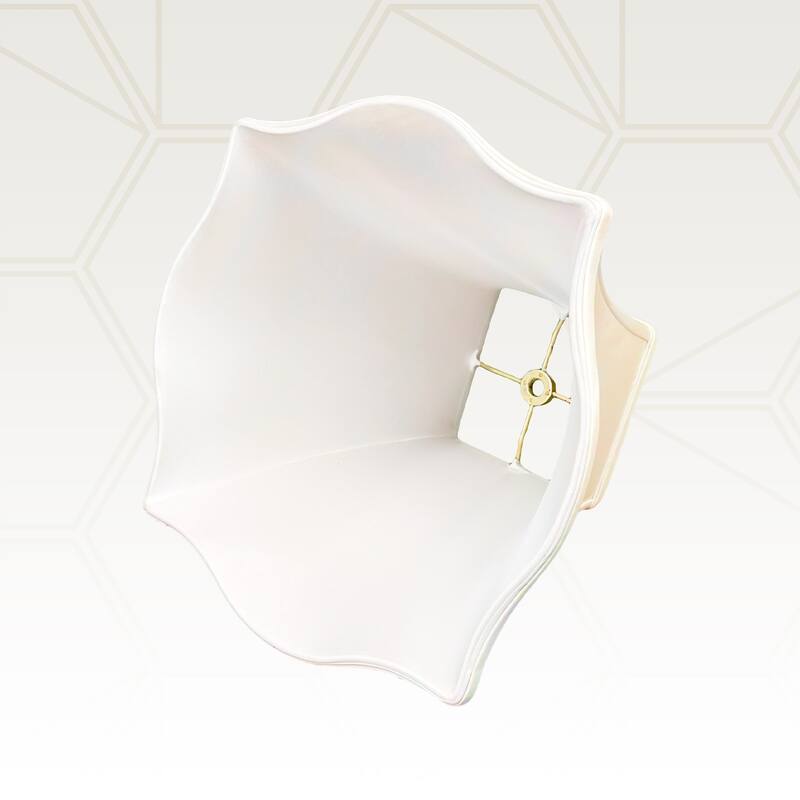 Royal Designs Fancy Square Bell Basic Lamp Shade, Eggshell, 6x14x11.5