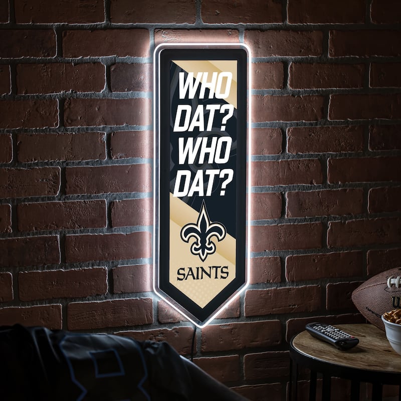 New Orleans Saints LED Lighted Sign - Multi