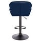 preview thumbnail 21 of 41, Modern Home Luxe Spyder Contemporary Adjustable Suede Barstool - Modern Comfortable Adjusting Height Counter/Bar Stool