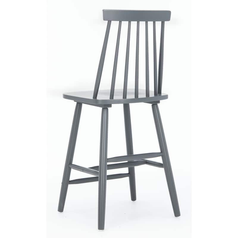 SAFAVIEH Zillah 24-inch Spindle Farmhouse Counter Stool (Set of 2) - 17.7" x 20.5" x 39.1" - 18"W x 21"D x 39"H