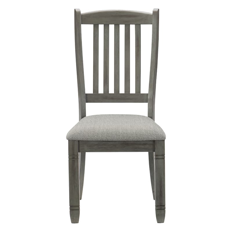 2pc Dining Height Side Chairs,Wood Frame Fabric Upholstery Chair