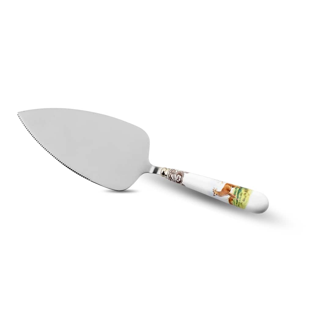 Spode Woodland Cutlery Cake Knife Server Deer - 10 inch