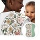 preview thumbnail 4 of 4, Vintage Floral Boho 7pc Newborn Baby Layette Set - Blush Pink Yellow and Green White Bohemian Shabby Chic Rose Flower Farmhouse