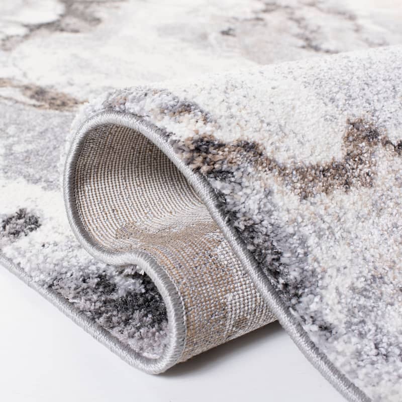SAFAVIEH Cyrus Shag Kerasoula Abstract 1-inch Thick Rug