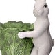 preview thumbnail 3 of 3, 12" Resin Bunny With Cabbage Pot