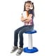 preview thumbnail 3 of 33, Kids Wobble Chair, Active Chair, Wobble Stool Improves Focus, Posture and Calm Children, Ideal for Schools and Home Age 7-14 - Blue