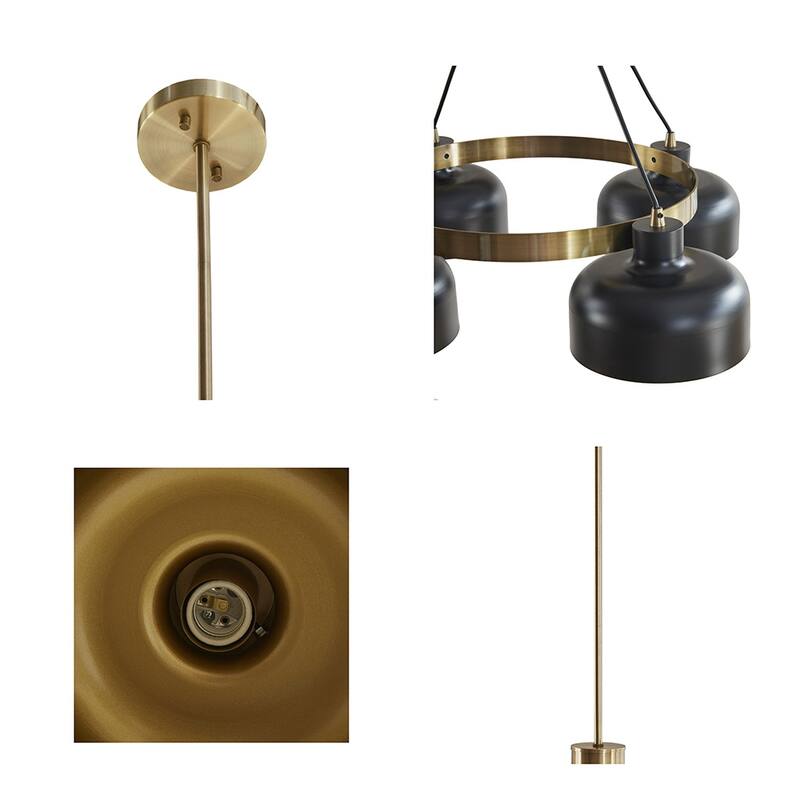 4Light Metal Shade Chandelier Bed Bath & Beyond 37974470