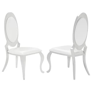 Anchorage Cream White Upholstered Dining Chair (Set of 2)