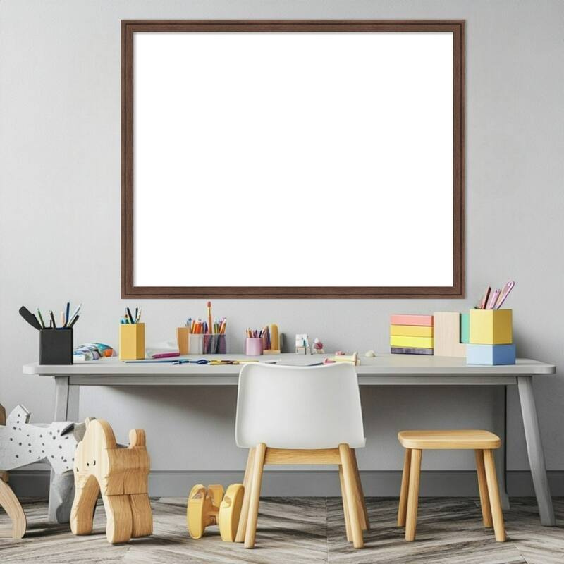 Amanti Art Florence Gold Framed Dry Erase Magnetic Board