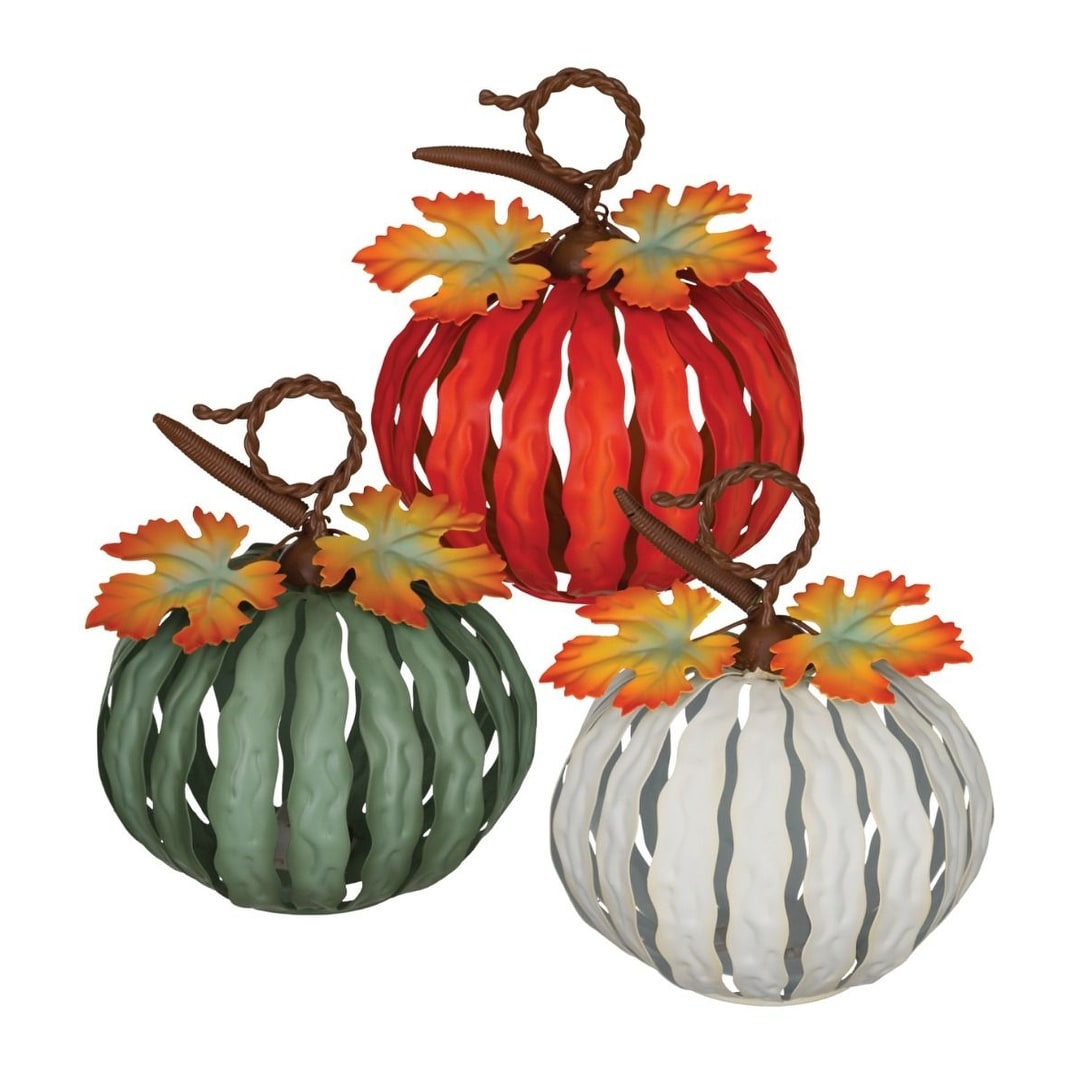 Regal Art & Gift 5.5 Inch LED Pumpkin Decor SM Set- Multi