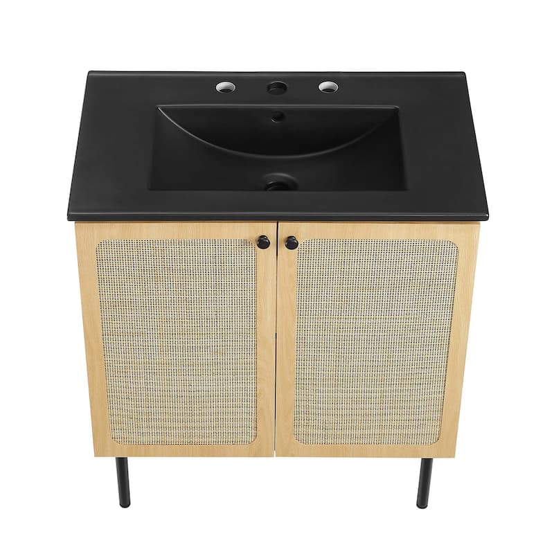 Chaucer Bathroom Vanity with Black Basin Included