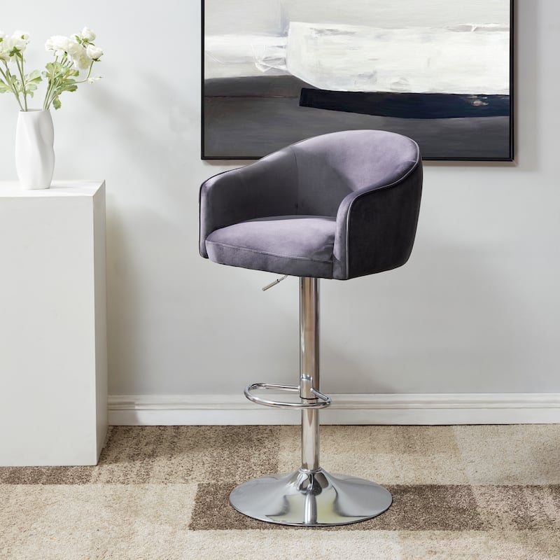 SAFAVIEH Couture Hedviga Adjustable 35-inch Bar Stool - 21Wx21Dx44H