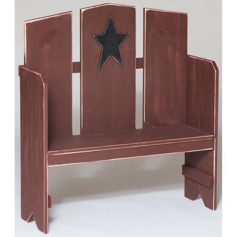 Farmhouse Miniature Picket Deacon's Bench