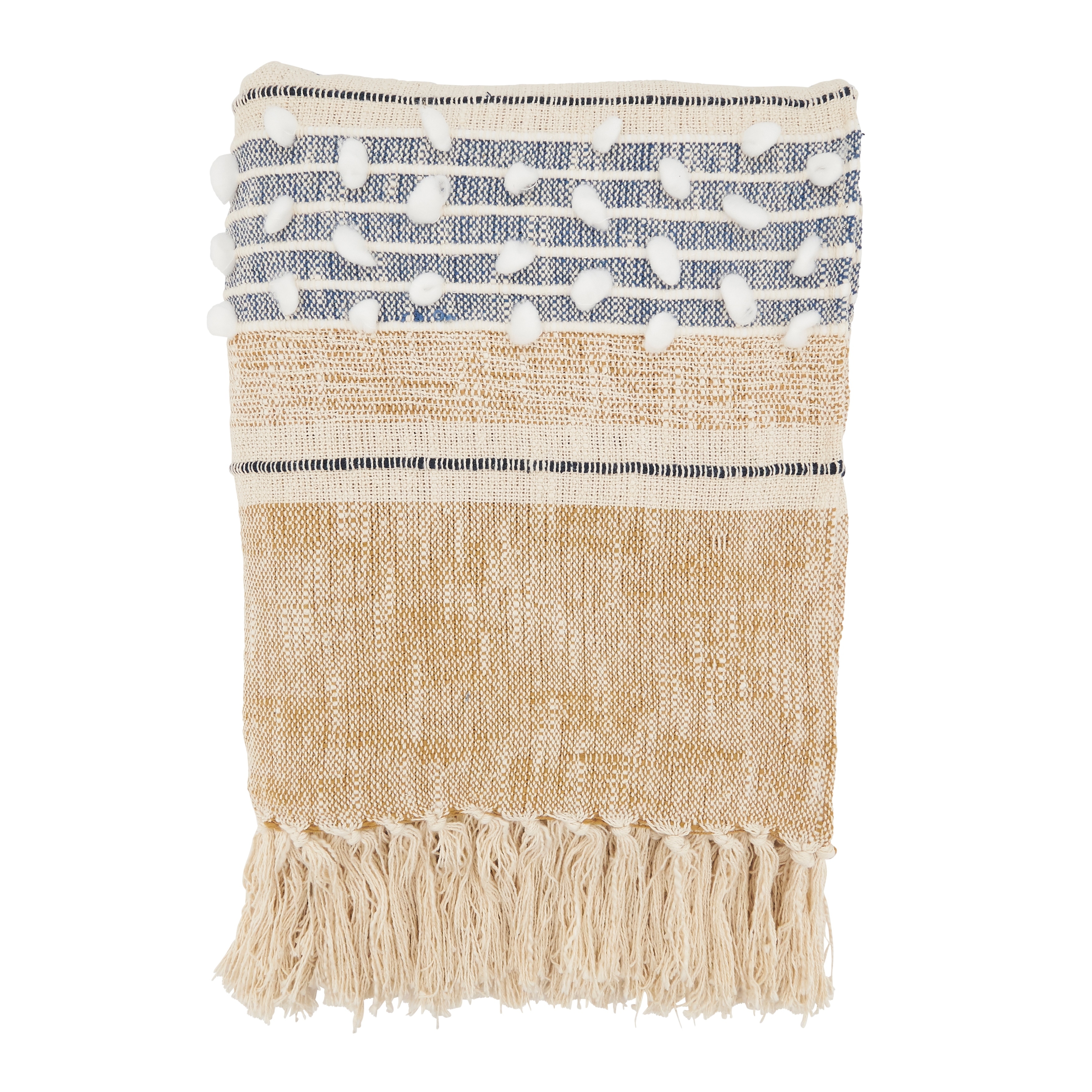 Textured Tides Woven Stripe Throw Blanket