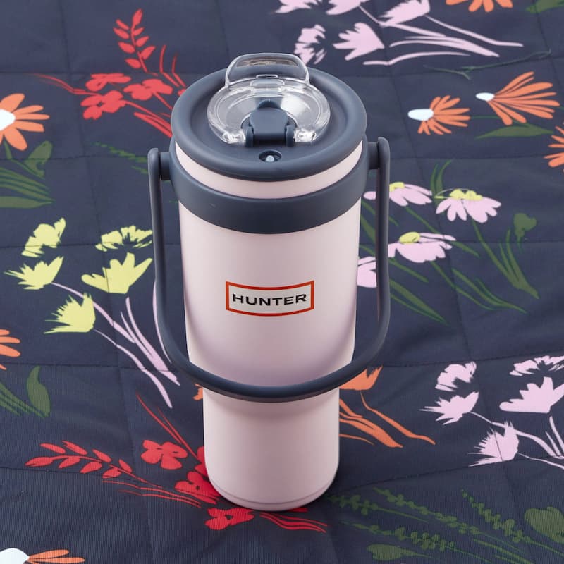 Hunter SwiftSip Hydration Stainless Steel Tumbler with Screw-Top Lid and Flip Carry Handle