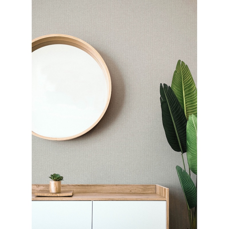 A-Street Prints Lawndale Lavender Textured Pinstripe Wallpaper