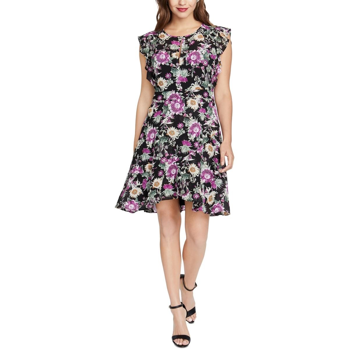 floral illusion dress