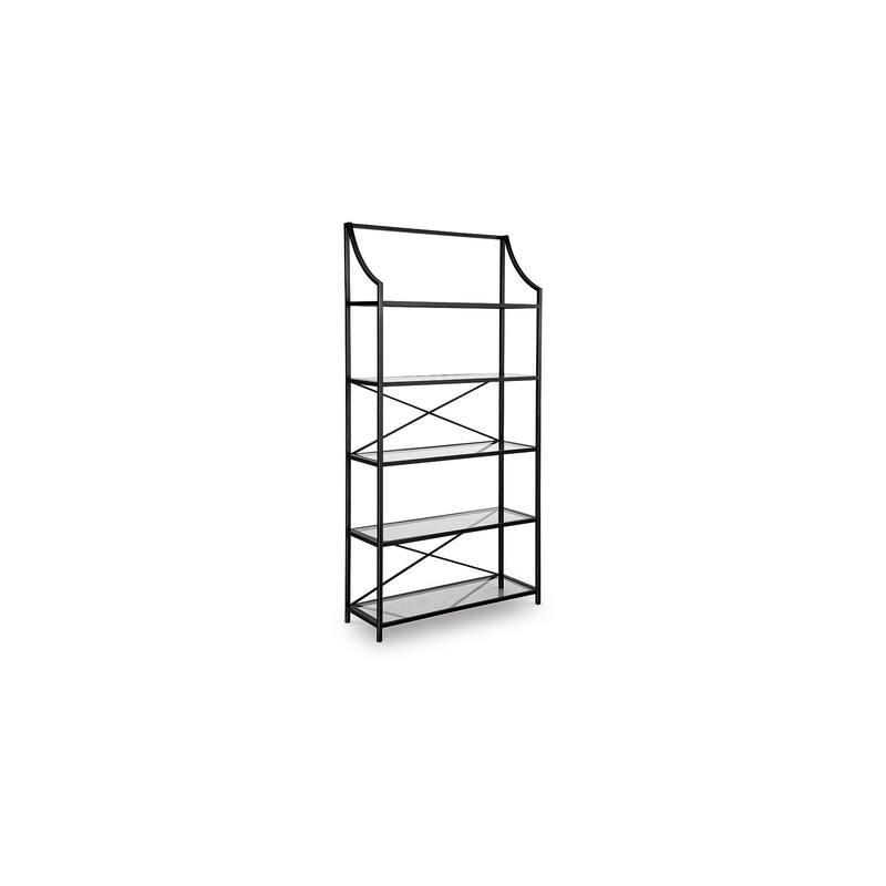 Signature Design by Ashley Dakerwell Black 72" Bookcase - 36" W x 12" D x 71.88" H