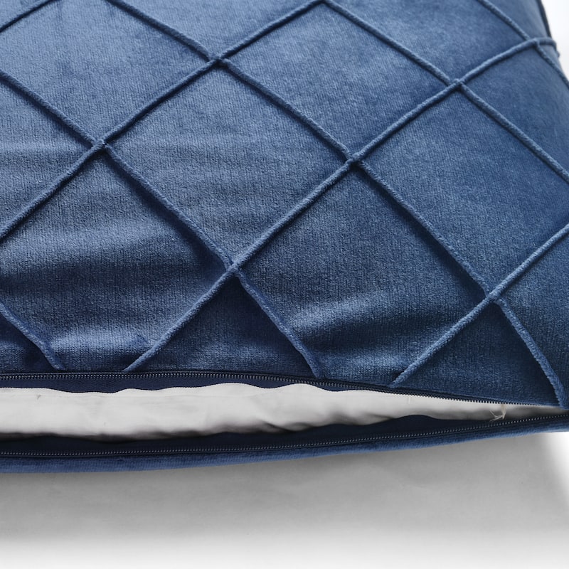 Lush Decor Velvet Diamond Pintuck Decorative Pillow Cover