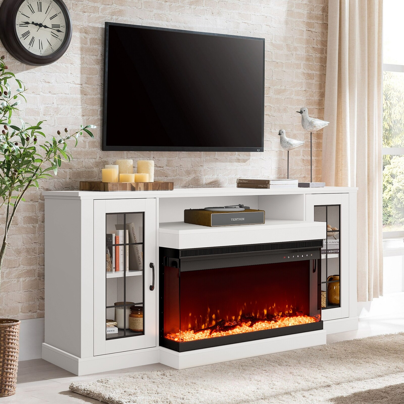 Fire tv sale stand white