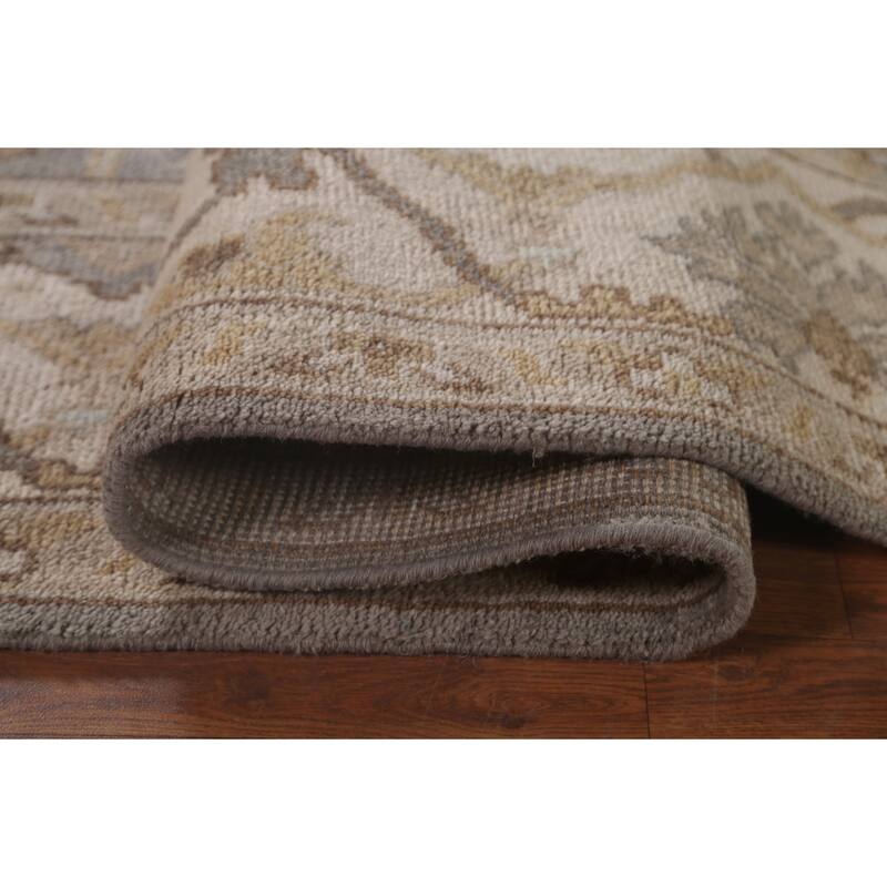 Oushak Oriental Area Rug Hand-Knotted Wool Carpet - 8'2"x 9'11"