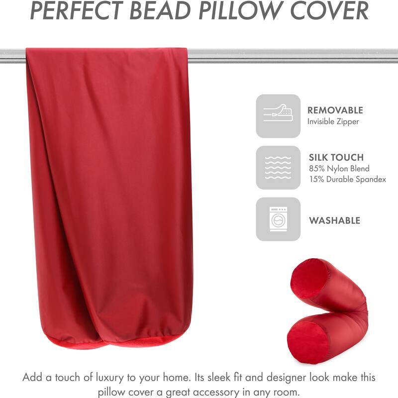 Cover Only - Body Pillowcase - Spandex/Nylon Blend for Silky Touch