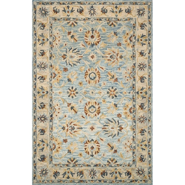 Shop Alexanser Home Owen French Country Floral Hand Hooked 100 Wool Rug 3 6 X 5 6 Overstock 21346463