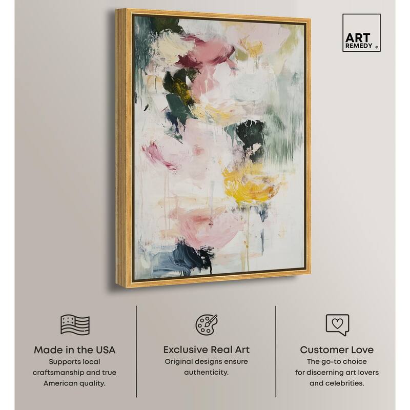 Dripping Colors II Canvas by Art Remedy
