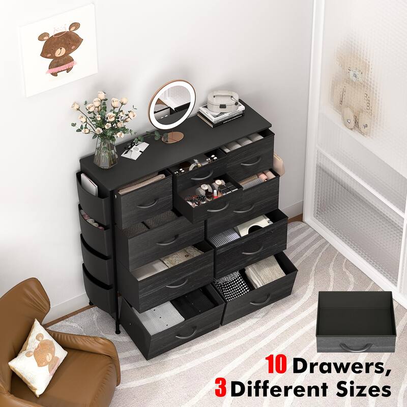 10 Drawer Dresser Closet Storage Tower Organizer Unit for Bedroom
