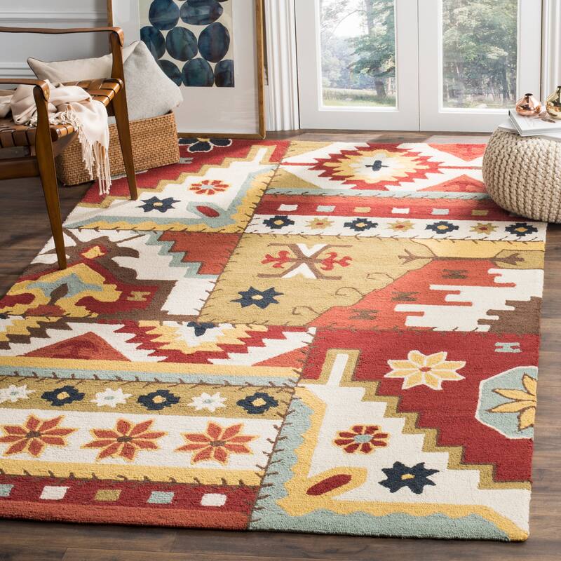 SAFAVIEH, Handmade Chelsea Sonoe French Country Wool Rug