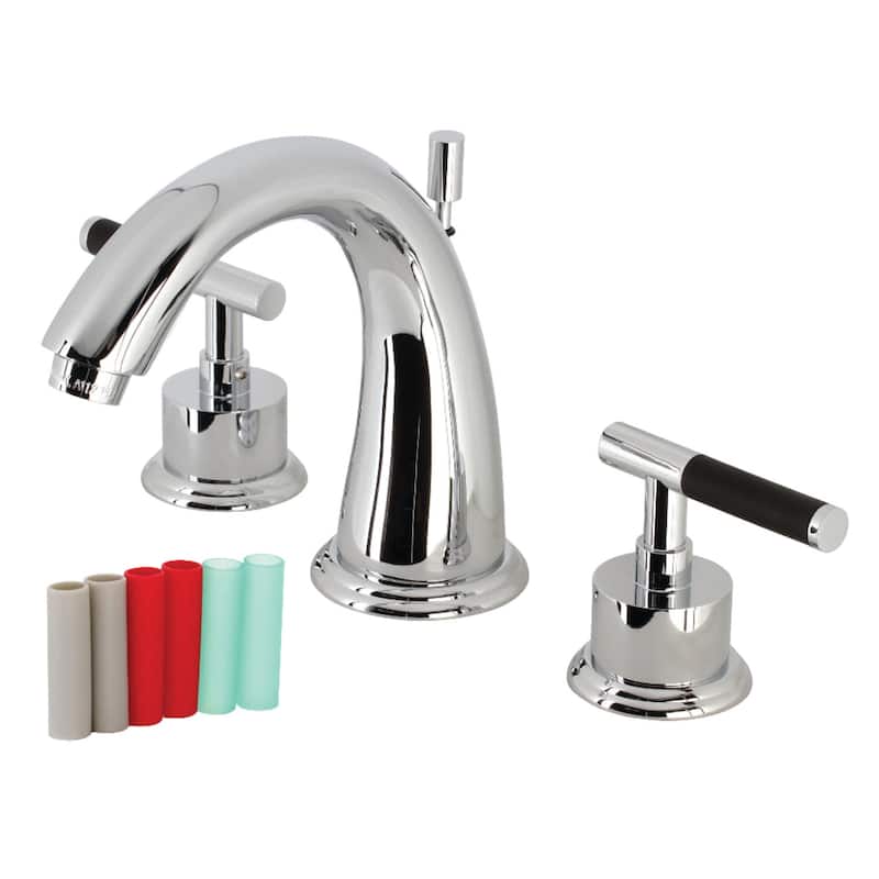 Kingston Brass Kaiser 1.2 GPM Widespread Bathroom Faucet with Pop-Up - Polished Chrome