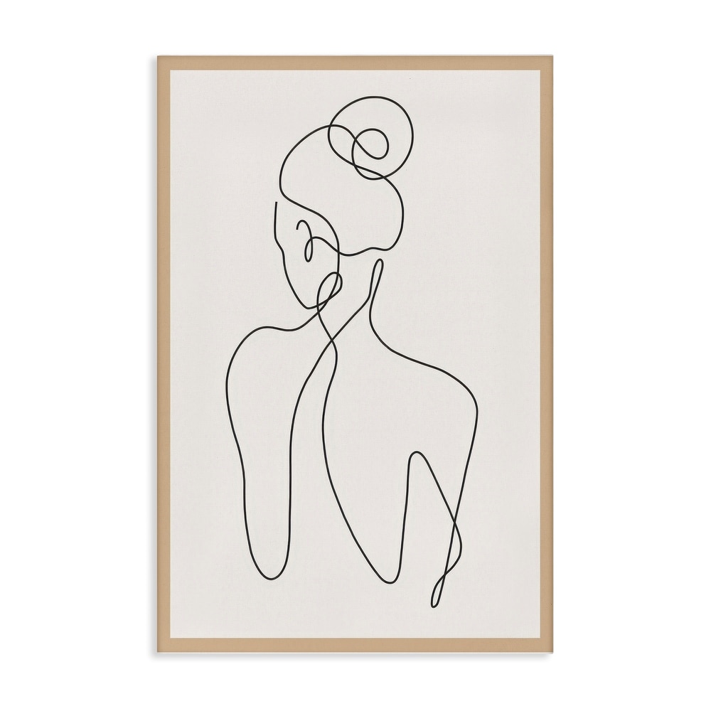 Stupell Minimal Woman Line Drawing Canvas Wall Art Design By LSR Creative Studio