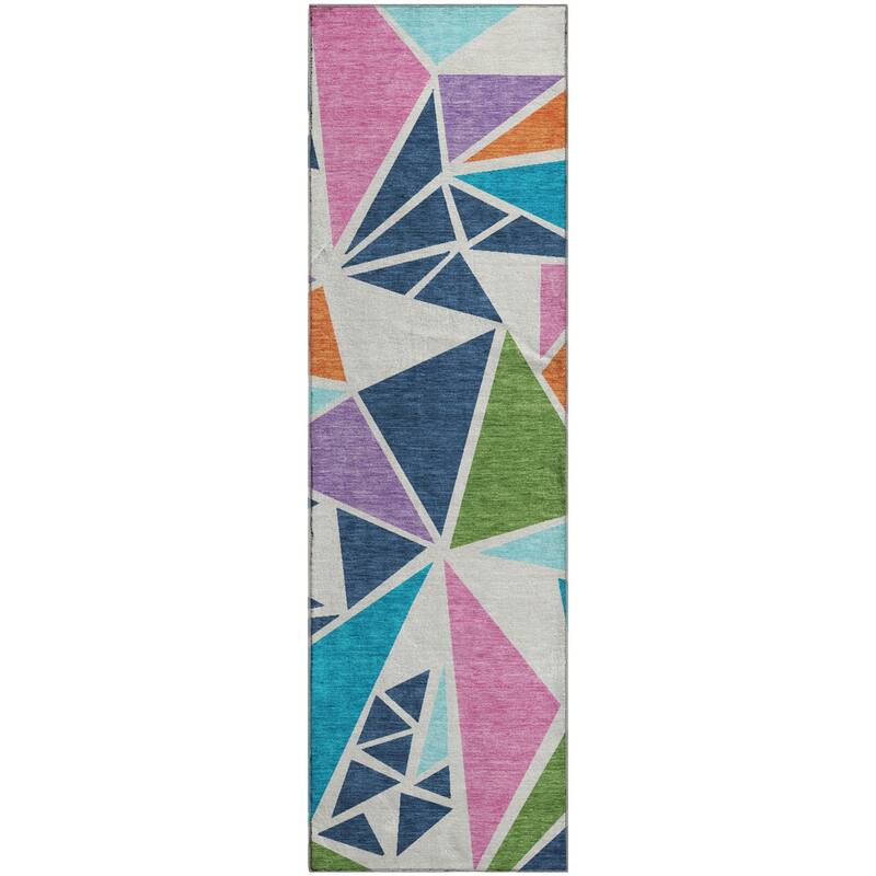 Premium Washable Super Soft Contemporary Mosaic Mayfield Rug