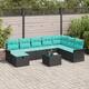 Option Black and Turquoise-with table