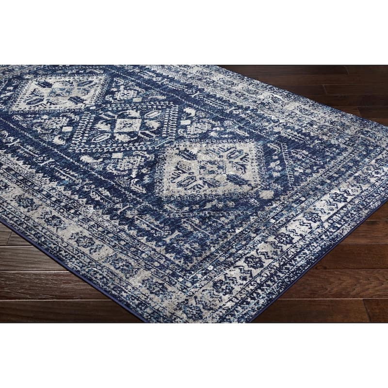 Livabliss Monte Carlo Updated Traditional Medallion Area Rug