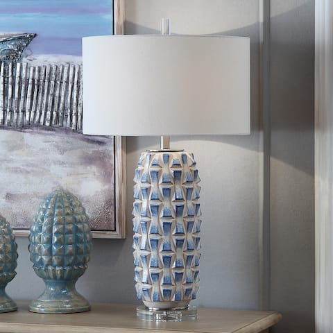 Hayes 31" Ceramic Table Lamp - 31"H x 17"Rnd