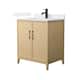 Option White Oak / White Cultured Marble Top / Matte